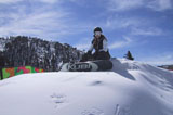 Amber with Kubi Snowboard